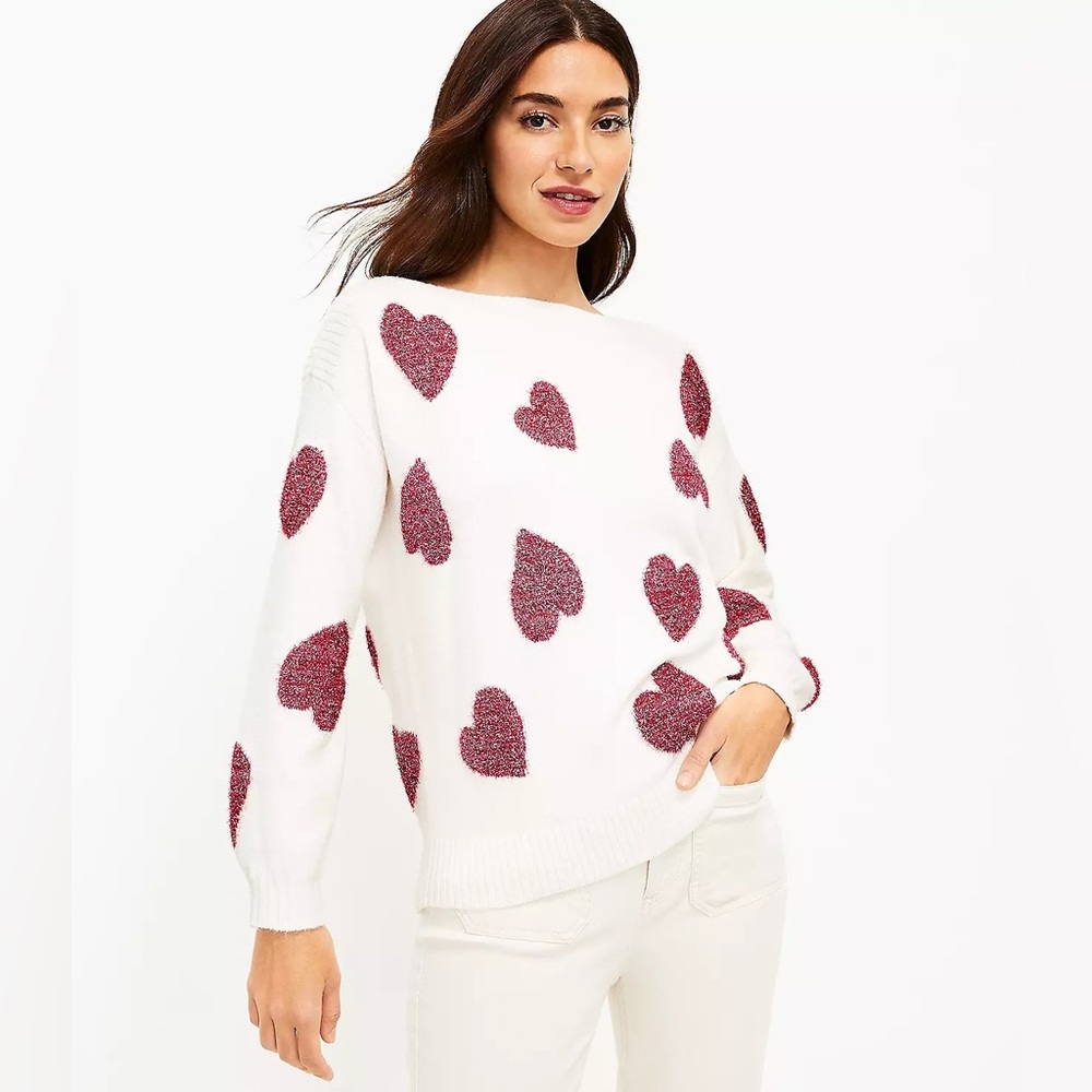 LOFT Heart Sweater